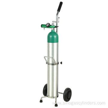 Aluminum Oxygen Cylinder with CGA870 Valves Click Regulators